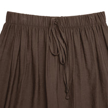Load image into Gallery viewer, Womens Casual Simple Lace up Thin Solid Color Loose Wide Leg Pants
