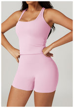 Load image into Gallery viewer, Womens Sollinarry Brushed H Shaped Beauty Back Sports Vest Tight Quick Dry Casual Running Fitness Top Yoga Clothes
