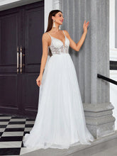 Load image into Gallery viewer, Suspender Tube Top Light Wedding Dress Simple Travel Photography Dress Prom Evening Dress

