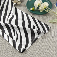 Load image into Gallery viewer, 2ps Set - Womens Satin Striped Summer Long Sleeves Cropped Cardigan Shorts Pajamas
