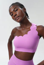 Load image into Gallery viewer, Womens Small Wave One Shoulder Sports Underwear Fitness Sports Bra Running Yoga Underwear Sportbra

