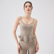 Load image into Gallery viewer, Womens Air Sense Beauty Back Lace Yoga Vest with Chest Pads Pilates Workout Underwear Sports Bra
