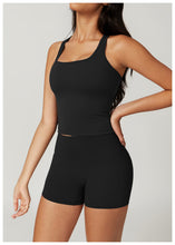 Load image into Gallery viewer, Womens Sollinarry Brushed H Shaped Beauty Back Sports Vest Tight Quick Dry Casual Running Fitness Top Yoga Clothes
