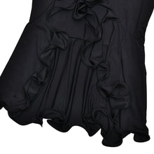 Load image into Gallery viewer, Sexy Sexy Solid Color Waist Tight Bell Sleeve Single Breasted Side Slit Dress
