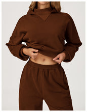 Load image into Gallery viewer, Womens Hooded Sweatshirt Autumn Winter Casual Loose Outdoor Running Fitness Sportswear Coat
