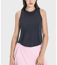 Load image into Gallery viewer, Moisture Wicking Breathable Loose Blouse Yoga Clothing Cool Cross Stitching Sports Top Vest
