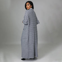 Load image into Gallery viewer, Womens Autumn Winter Casual Long Sleeve Long Sweater Coat
