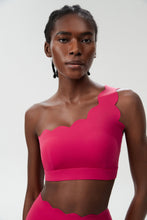 Load image into Gallery viewer, Womens Small Wave One Shoulder Sports Underwear Fitness Sports Bra Running Yoga Underwear Sportbra
