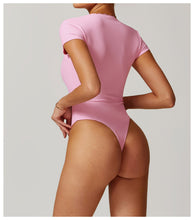 Load image into Gallery viewer, Womens Sollinarry Lace Back Yoga Ballet Dance Workout Clothes Bottoming Skinny Jumpsuit
