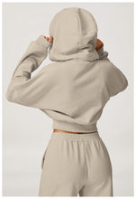 Load image into Gallery viewer, Womens Hooded Sweatshirt Autumn Winter Casual Loose Outdoor Running Fitness Sportswear Coat
