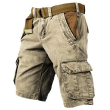 Load image into Gallery viewer, Mens Oversized Cargo Sports Loose Wear-resistant Cropped Casual Shorts
