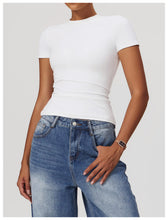 Load image into Gallery viewer, Womens Sollinarry Brushed Yoga Vest Tight Fitting Cinched Running Fitness Top Casual Exercise Yoga Clothes
