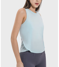 Load image into Gallery viewer, Moisture Wicking Breathable Loose Blouse Yoga Clothing Cool Cross Stitching Sports Top Vest
