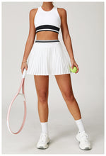 Load image into Gallery viewer, Seamless Yoga Vest Contrast Color Tight H Shaped Beauty Back Underwear Fitness Running Exercise Vest
