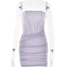 Load image into Gallery viewer, Tube Top off Neck Fashionable Sexy Night Club Backless Hip Dress
