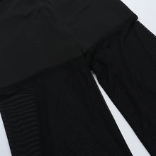 Load image into Gallery viewer, Womens Sexy Mesh Stitching Tube Top One Piece Wide Leg Pants Hollow Out Cutout - See Through
