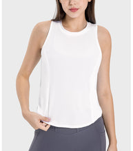 Load image into Gallery viewer, Moisture Wicking Breathable Loose Blouse Yoga Clothing Cool Cross Stitching Sports Top Vest
