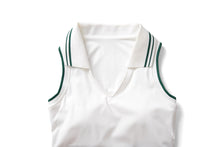 Load image into Gallery viewer, Stand Collar Tennis Women Yoga Fitness Running Top Quick Drying Sleeveless Vest with Chest Pad
