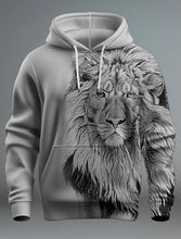 Load image into Gallery viewer, Men&#39;s Fashion Brand Lion&#39;s Head 3D Hoodie
