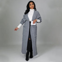 Load image into Gallery viewer, Womens Autumn Winter Casual Long Sleeve Long Sweater Coat
