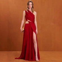Load image into Gallery viewer, Women Party Bridesmaid Dress Sweet Red Dress
