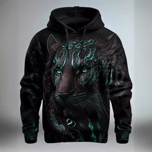 Load image into Gallery viewer, Men&#39;s Fashion Brand Lion&#39;s Head 3D Hoodie
