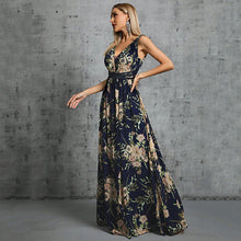Load image into Gallery viewer, Evening Dress Sexy Deep V Plunge neck Backless Graceful Formal Dress Cocktail Party Prom Formal Dress
