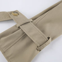 Load image into Gallery viewer, Womens Autumn Khaki Double Breasted Collar Trench Casual Jacket Coat
