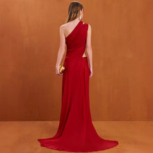 Load image into Gallery viewer, Women Party Bridesmaid Dress Sweet Red Dress
