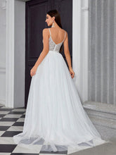 Load image into Gallery viewer, Suspender Tube Top Light Wedding Dress Simple Travel Photography Dress Prom Evening Dress
