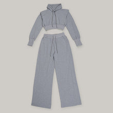 Load image into Gallery viewer, Hooded Sweater Wide Leg Two Piece Sets
