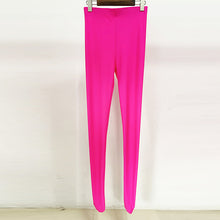 Load image into Gallery viewer, Star Rose Pink Series Stretch Slim Fit Stockings Leggings Fluorescent Powder
