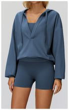 Load image into Gallery viewer, Big Pocket Cap Coat Large V neck Loose Comfortable Outdoor Top Outdoor Running Exercise Coat
