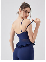 Load image into Gallery viewer, Womens Air Sense Beauty Back Lace Yoga Vest with Chest Pads Pilates Workout Underwear Sports Bra
