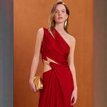 Load image into Gallery viewer, Women Party Bridesmaid Dress Sweet Red Dress
