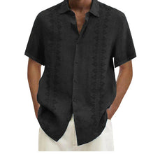 Load image into Gallery viewer, Mens Digital Printing Polyester Plain Short Sleeve Shirt
