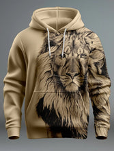 Load image into Gallery viewer, Men&#39;s Fashion Brand Lion&#39;s Head 3D Hoodie
