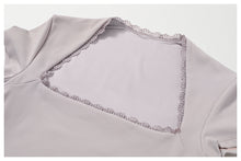 Load image into Gallery viewer, Womens Sollinarry Lace Back Yoga Ballet Dance Workout Clothes Bottoming Skinny Jumpsuit
