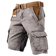 Load image into Gallery viewer, Mens Oversized Cargo Sports Loose Wear-resistant Cropped Casual Shorts
