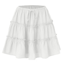 Load image into Gallery viewer, Women Clothing Lace up Adjustable Short Skirt Anti Exposure Pants Lining High Waist Skirt for Women
