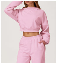 Load image into Gallery viewer, Womens Hooded Sweatshirt Autumn Winter Casual Loose Outdoor Running Fitness Sportswear Coat
