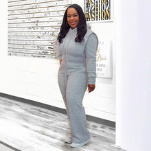 Load image into Gallery viewer, Hooded Sweater Wide Leg Two Piece Sets

