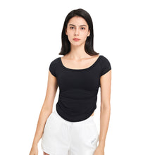 Load image into Gallery viewer, Womens Fitness Clothes Tight Sports T shirt Running Training Quick Drying Clothes Short Sleeve Thin Nude Feel Summer Yoga Clothing Top
