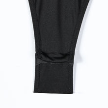 Load image into Gallery viewer, Womens Black Heavy Embroidery Plastic Bones Shaping Body Shaping Double Layer Chest Cup Lace Jumpsuit
