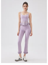 Load image into Gallery viewer, Womens Air Sense Beauty Back Lace Yoga Vest with Chest Pads Pilates Workout Underwear Sports Bra
