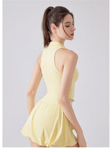 Load image into Gallery viewer, Fanxin Nude Feel Breathable Lapels Beauty Back Workout Bra Tight Outdoor Sports Running Fitness Yoga Vest
