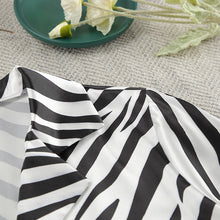 Load image into Gallery viewer, 2ps Set - Womens Satin Striped Summer Long Sleeves Cropped Cardigan Shorts Pajamas
