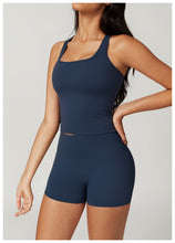 Load image into Gallery viewer, Womens Sollinarry Brushed H Shaped Beauty Back Sports Vest Tight Quick Dry Casual Running Fitness Top Yoga Clothes
