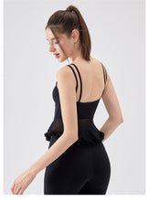 Load image into Gallery viewer, Womens Air Sense Beauty Back Lace Yoga Vest with Chest Pads Pilates Workout Underwear Sports Bra
