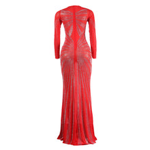 Load image into Gallery viewer, Womens Rhinestone Mop Nightclub Dress

